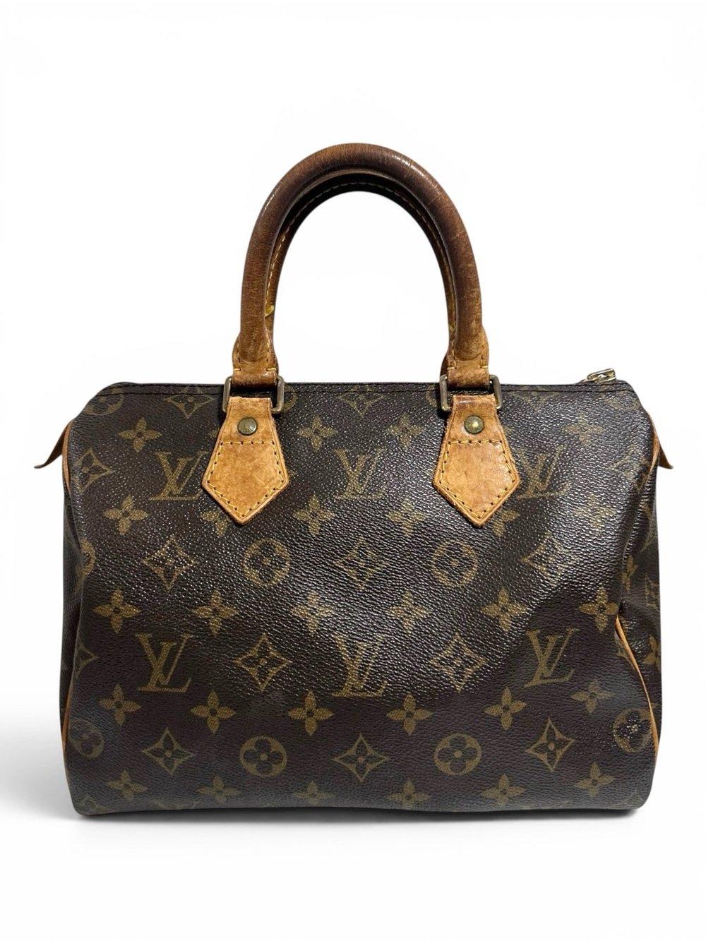 Louis Vuitton Monogram & Vachetta Speedy 25 Bag